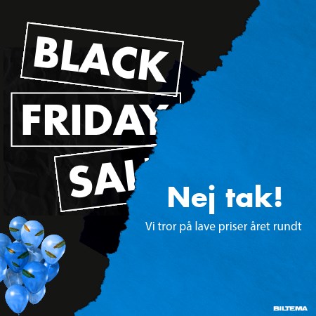 Biltema fravælger Black Friday